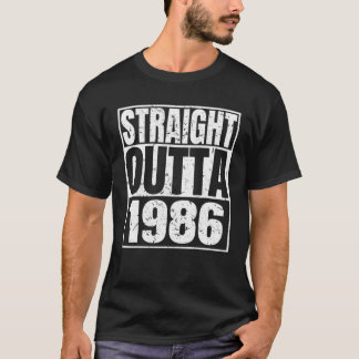 T-shirt Direct Outta 1986 36E Anniversaire Drôle 36 Ans O