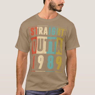 T-shirt Direct Outta 1989 Graphique Vintage 33 Ans 33r