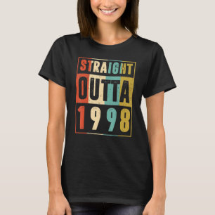 T-shirt Direct Outta 1998 Graphique Vintage 24 Ans 24t