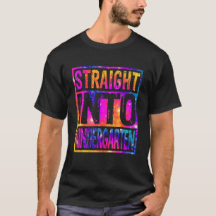 T-shirt Directement Dans La Maternelle Tie Dye Retour À L'