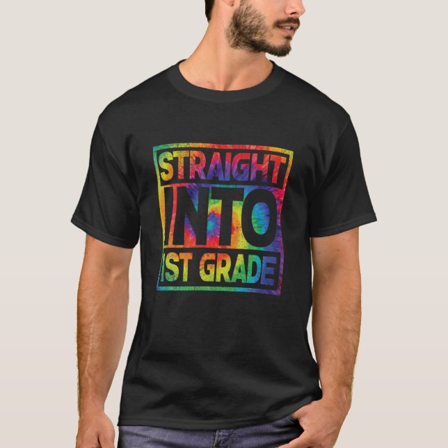 T-shirt Directement En 1Er Année Garçons Filles Retour À L (Devant)