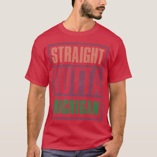 T-shirt Directement en dehors du Michigan Retro