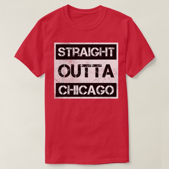 T-shirt Directement En Périphérie De Chicago Illinois Vint (Design devant)