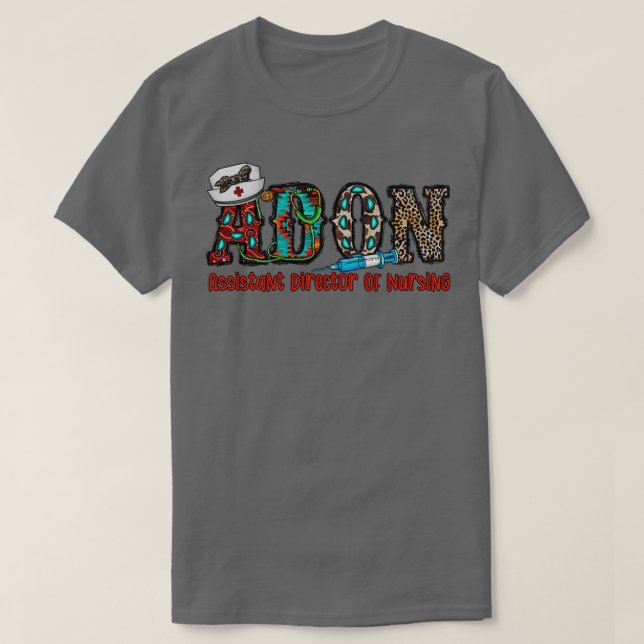 T-shirt Directeur adjoint des soins infirmiers (Design devant)