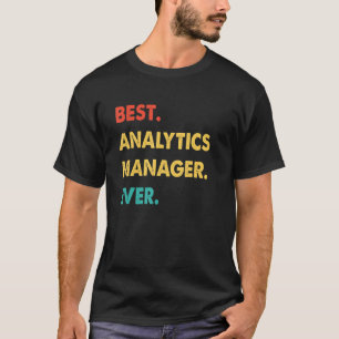 T-shirt Directeur d'analyse Rétro Meilleur Directeur d'ana