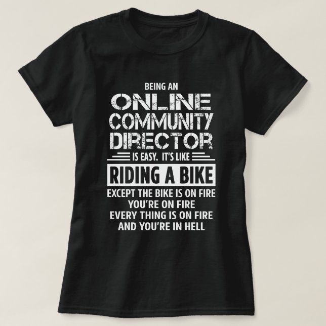 T-shirt Directeur de communauté en ligne (Design devant)