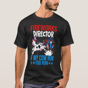 T-shirt Directeur de feu d'artifice Joyeux 14 juillet Drap