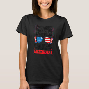 T-shirt Directeur de feux d'artifice Technicien Je suis dé