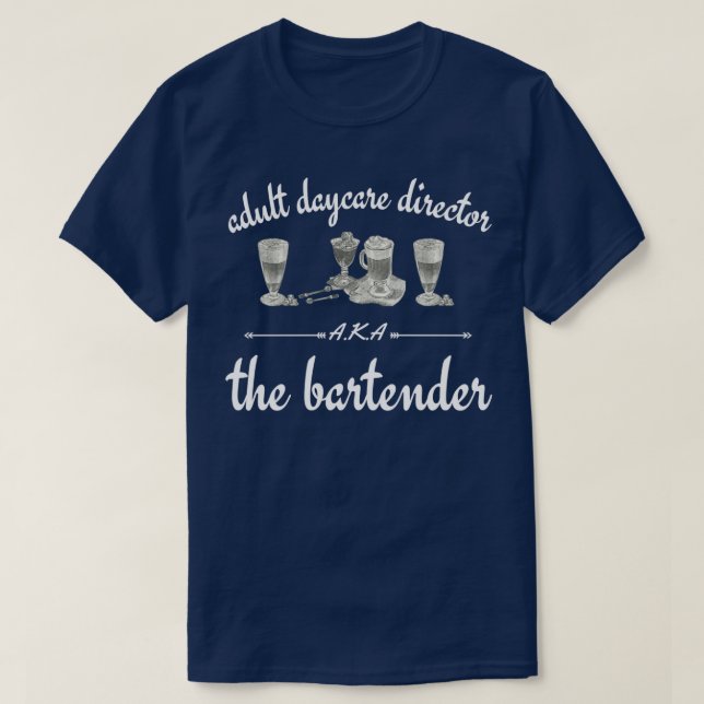 T-shirt Directeur de la garderie pour adultes AKA le barma (Design devant)