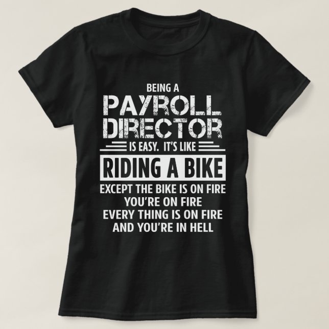 T-shirt Directeur de la paie (Design devant)