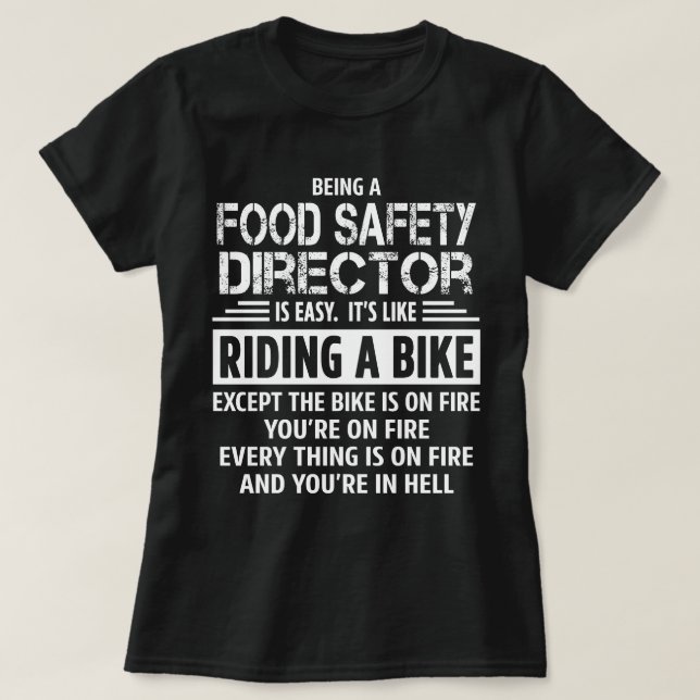 T-shirt Directeur de la sécurité alimentaire (Design devant)