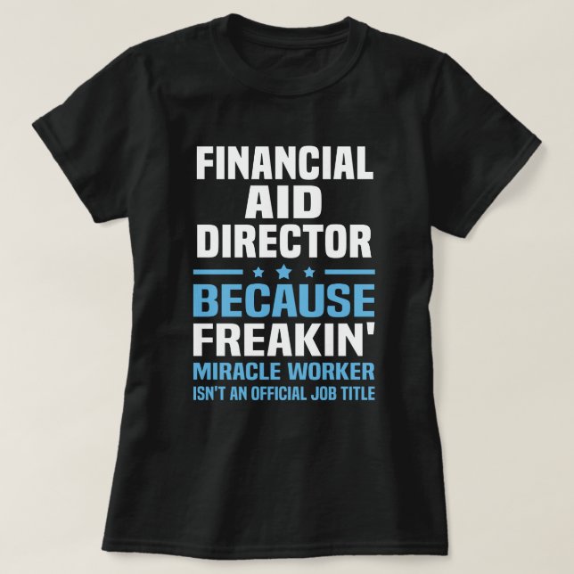 T-shirt Directeur de l'aide financière (Design devant)