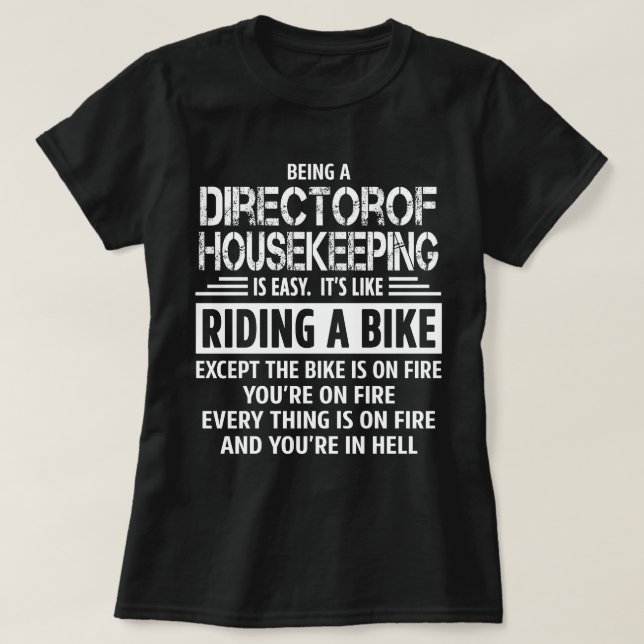 T-shirt Directeur de l'entretien ménager (Design devant)