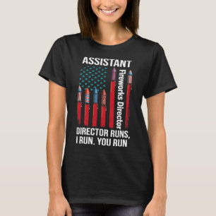 T-shirt Directeur des feux d'artifice Usa Fête de l'Indépe