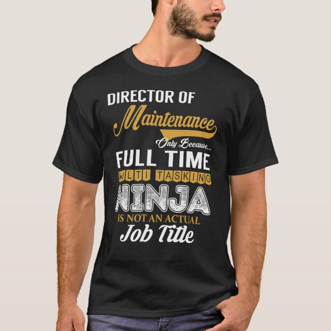 T-shirt Directeur du multitâche de maintenance (Devant)