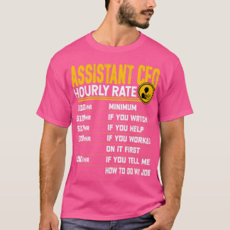 T-shirt Directeur financier adjoint Taux horaire Funny Che