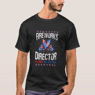 T-shirt Directeur Fireworks, 4 juillet Je T'Exécute Run-US