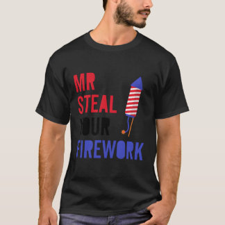 T-shirt Directeur Fireworks 4 juillet Py Mr Steal Your Fi