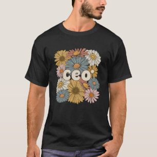 T-shirt Directeur général super Flowers PDG