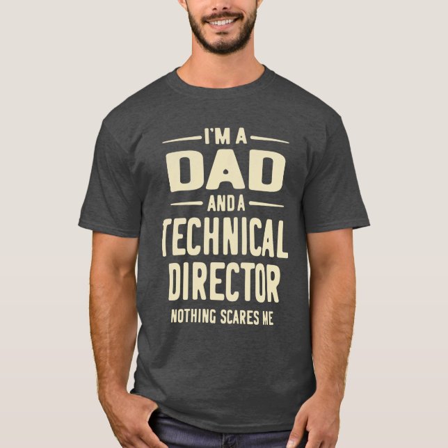 T-shirt Directeur technique Don Funny Titre de l'emploi Pr (Devant)