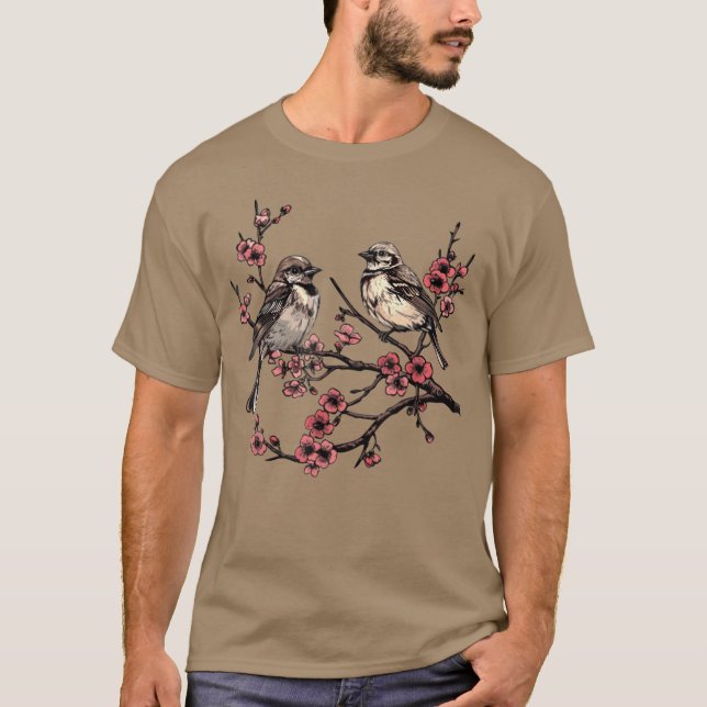 T-shirt Direction des oiseaux Observation des oiseaux Obse (Devant)