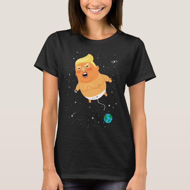 T-shirt Dirigeable souple de l'espace de bébé d'atout (Devant)