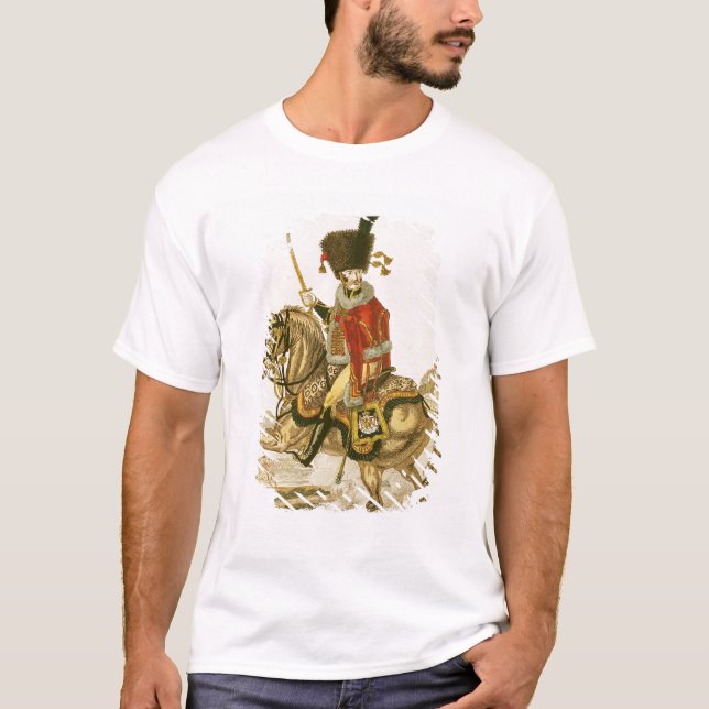 T-shirt Dirigeant des hussards de la garde impériale (Devant)