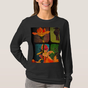 T-shirt d'iris d'heure-milliampère Jongg