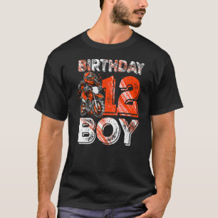 T-shirt Dirt Bike 12e anniversaire Dirtbike Motorcycle 202
