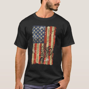 T-shirt Dirt Bike 4 juillet Garçons Moto Biker Hommes Enfa