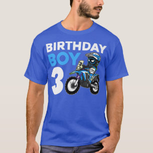 T-shirt Dirt Bike Anniversaire Fête Motocross 3e cadeau 3 