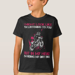 T-shirt Dirt Bike Freestyle Extreme Sports Race Girl