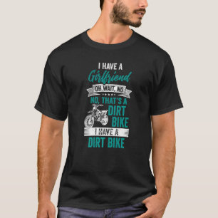 T-shirt Dirt Bike Motocross MX Rider Girfriend Off Road R