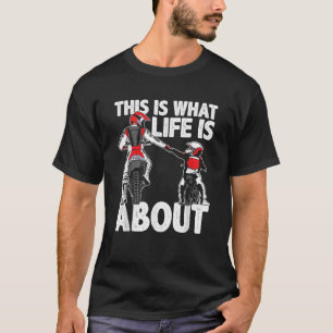 T-shirt Dirt Vélo Papa Motocross Motorcycle Biker Père Ki