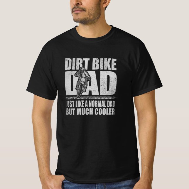 T-shirt Dirt Vélo Papa Motocross Père Motocross Rider Papa (Devant)
