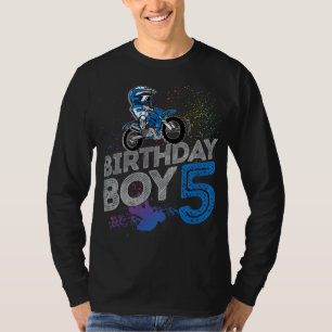 T-shirt Dirt Vélo Rider 5 Ans Motocross 5e Anniversaire
