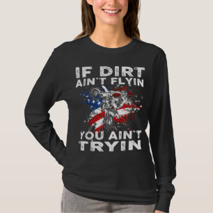 T-shirt Dirtbike Motocross MX Si la poussière peint flyin