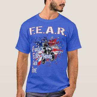 T-shirt Dirtbike Motocross Oubliez tout et montez MX U