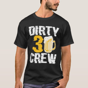 T-shirt Dirty 30 Crew Boire Des Bières 30E Anniversaire Fa