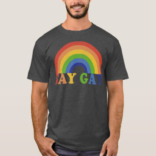 T-shirt Dis Gay Vintage Rainbow Gay Pride Lgbt Mois Premiu