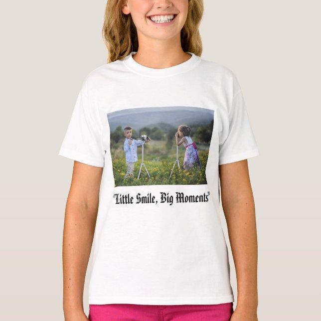 T-shirt "Dis "Joyeux sourires !" (Devant)