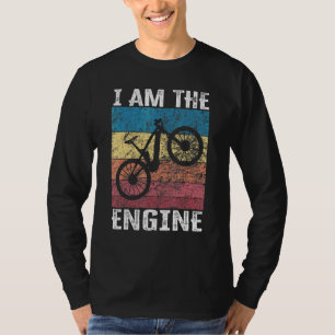 T-shirt Disant Je suis le moteur pour le fan de cycliste