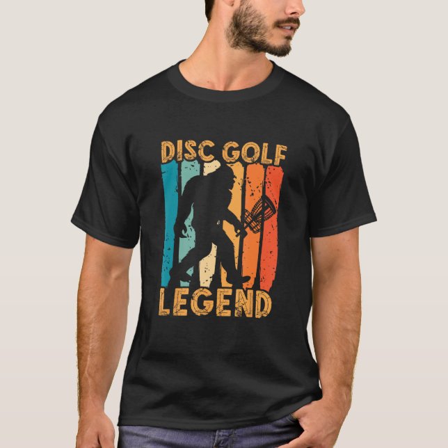 T-shirt Disc Golf Legend Retro Frisbee Golf Frolf Flying D (Devant)
