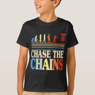 T-shirt Disc Golf Poursuite Des Chaînes 