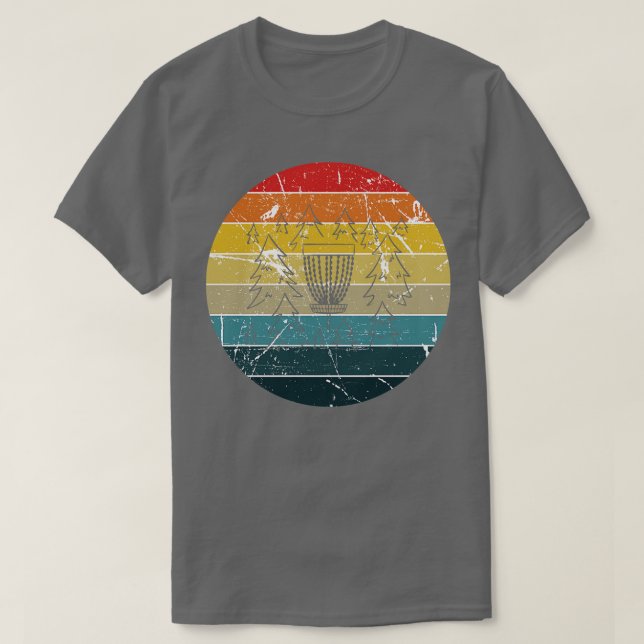 T-shirt Disc golf Retro Vintage (Design devant)