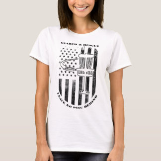 T-shirt Disc Golf Search And Rescue Leave No Disc Behind B