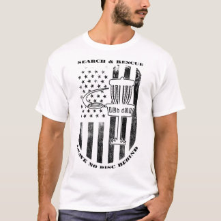 T-shirt Disc Golf Search And Rescue Leave No Disc Behind B