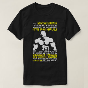 T-shirt DISCIPLINE - Exercice de musculation Motivation