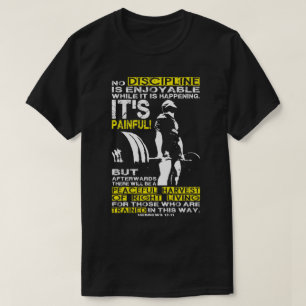 T-shirt DISCIPLINE - Motivation de l'entraînement de levag