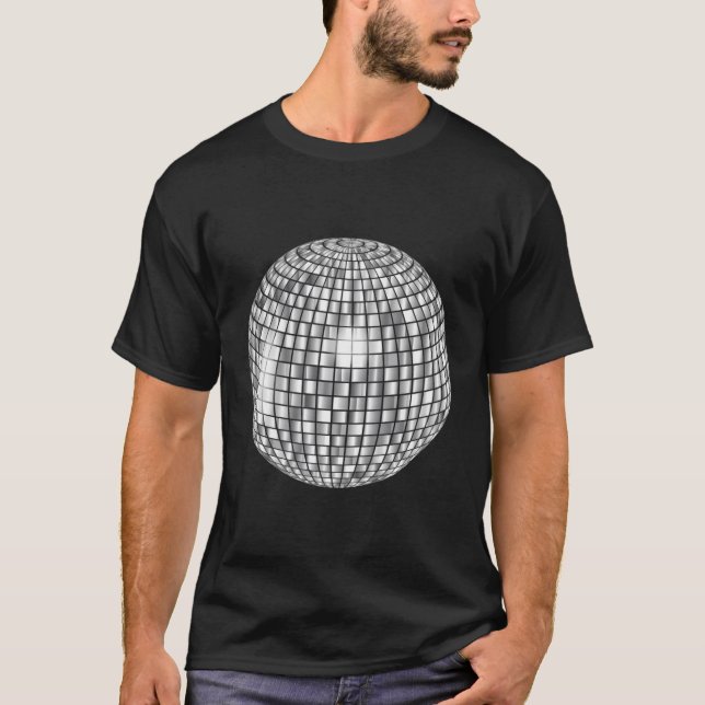 T-shirt Disco Ball 80'S Music Dance Party (Devant)